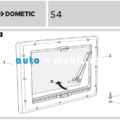 Okno Dometic S4 900×500 vyklápěcí